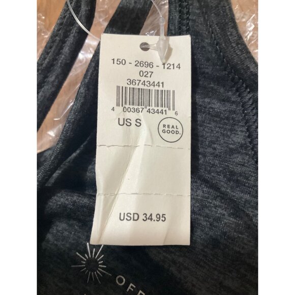 NWT Offline By Aerie The Hugger Longline Racerback Charcoal Sports Bra   Size Sm - Picture 10 of 12